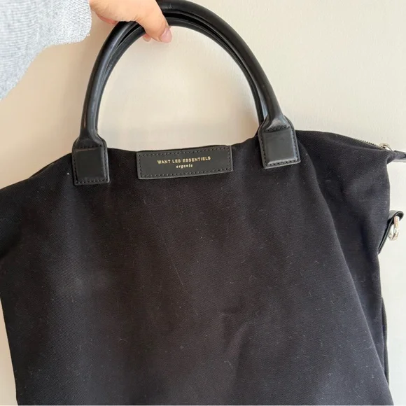 Want Black canvas Tote Bag - Picture 8 of 8